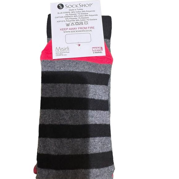 Marvel Captain America Socks - Picture 2 of 2